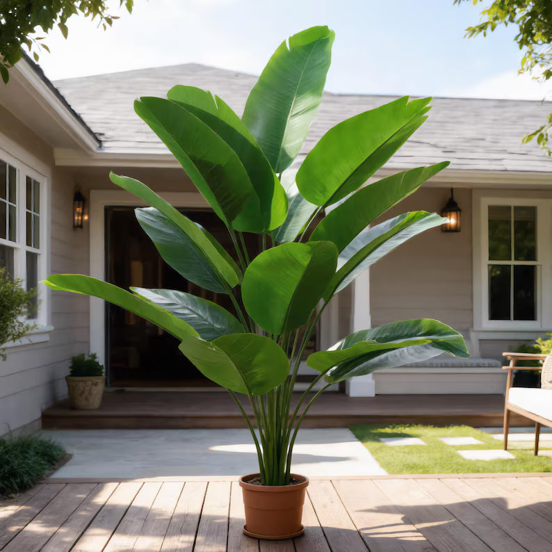 Artificial Banana Leaf Plant